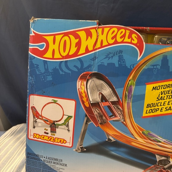 “”FREE”” shipping Mattel Hot Wheels Action Track Set - Orange and Green